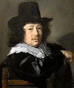Dirck Hals Portrait of a Young Man oil